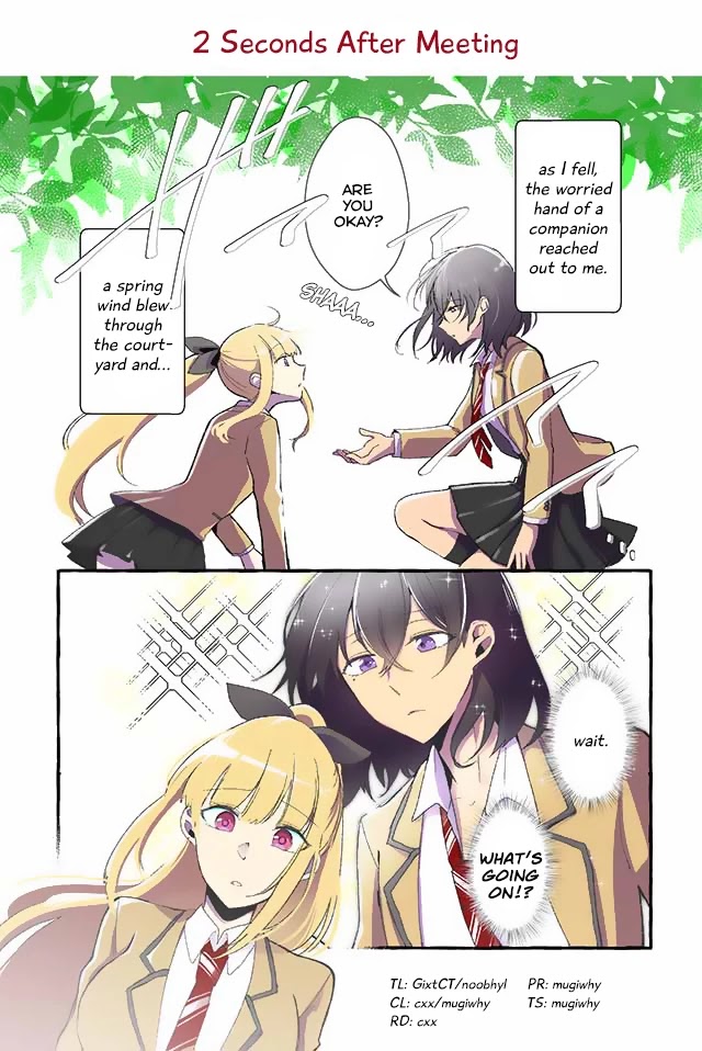 As A Result Of A Classmate's Obsession With Yuri, I Was Exposed As An Author Chapter 1: 2 Seconds After Meeting - Picture 1