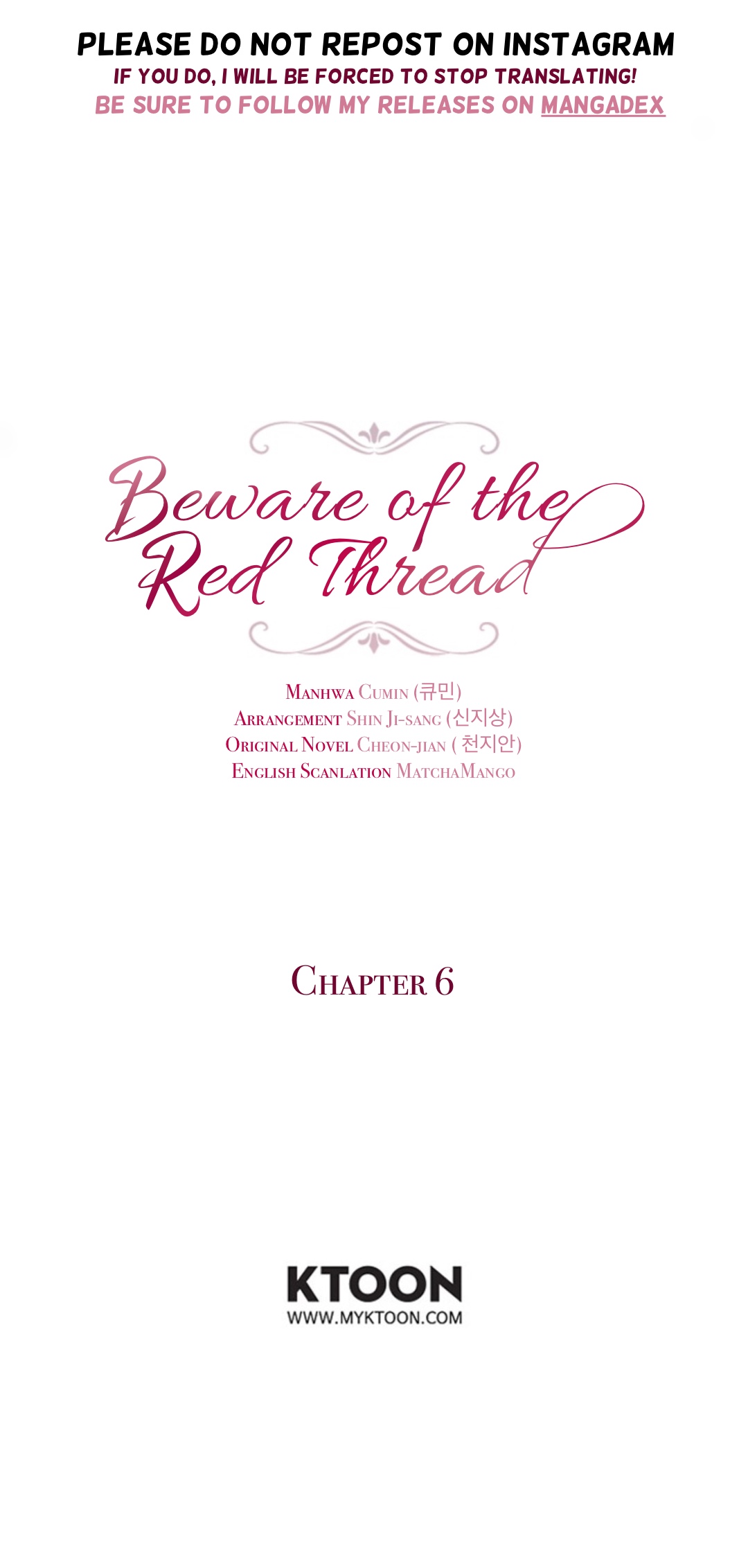 Beware Of The Red Thread Chapter 6 - Picture 1