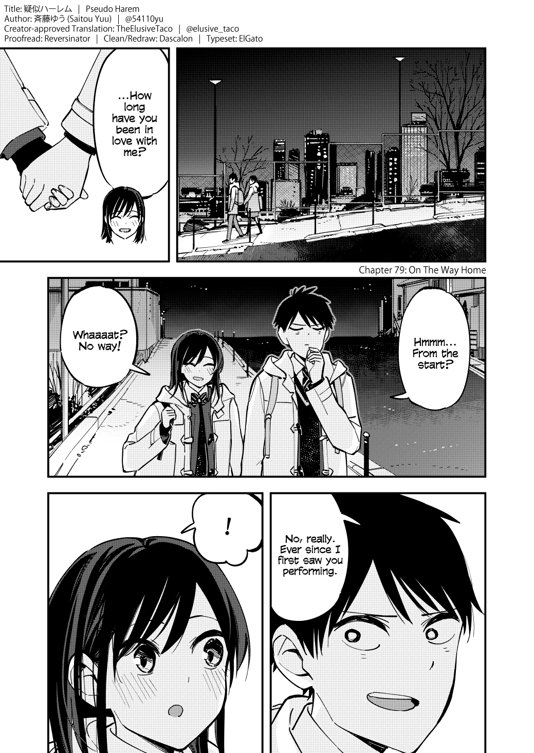 Pseudo Harem Vol.4 Chapter 79: On The Way Home - Picture 1