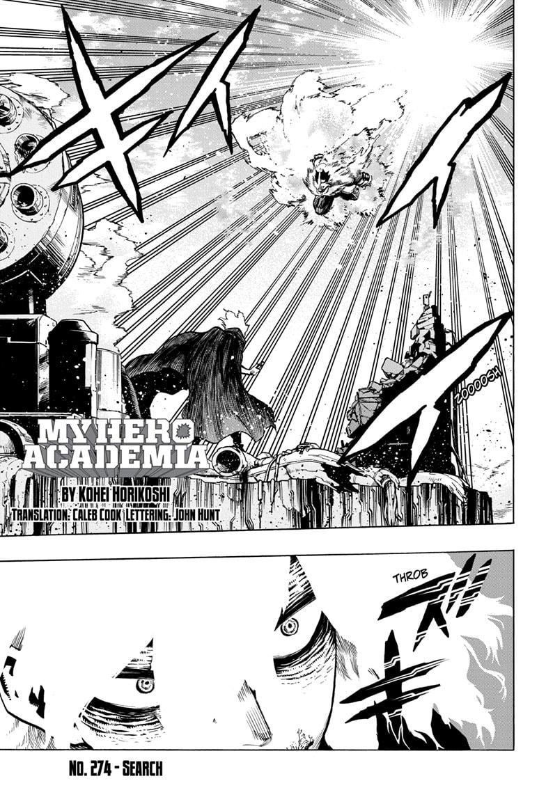 Boku No Hero Academia Chapter 274 - Picture 1
