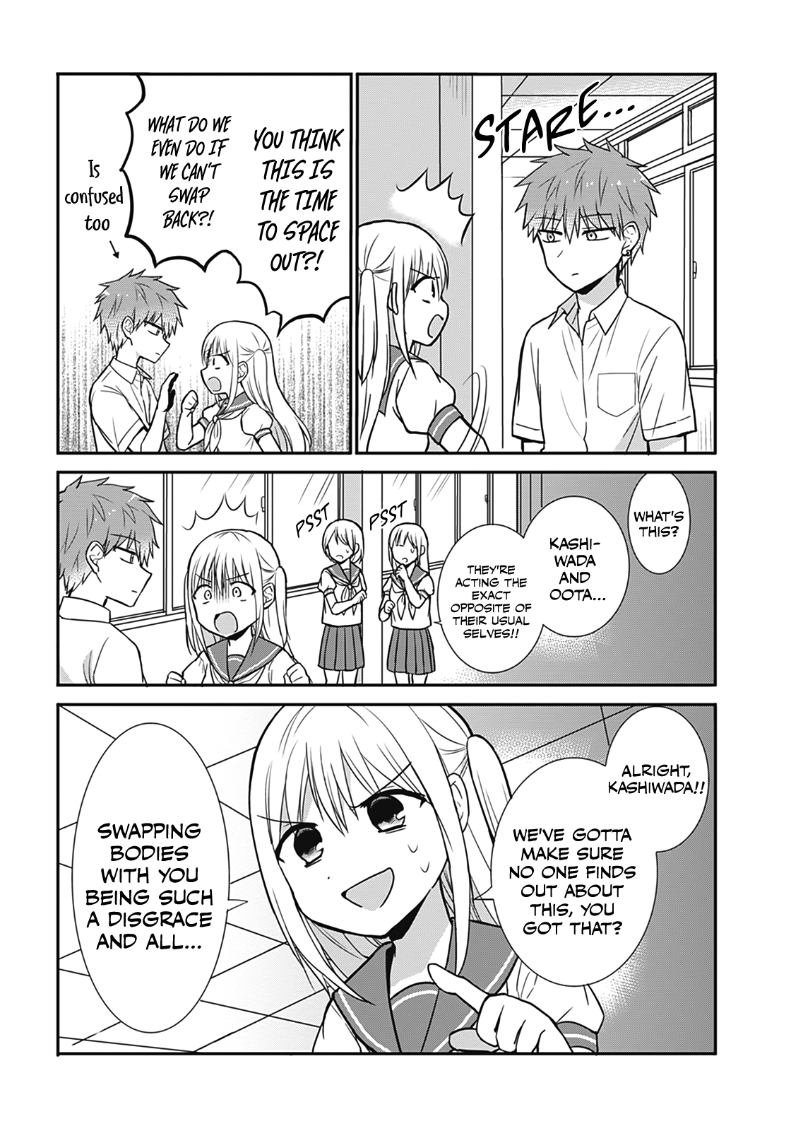 Expressionless Kashiwada-San And Emotional Oota-Kun Vol.2 Chapter 25.5: Kashiwada-San And Oota-Kun Swap Bodies - Picture 3