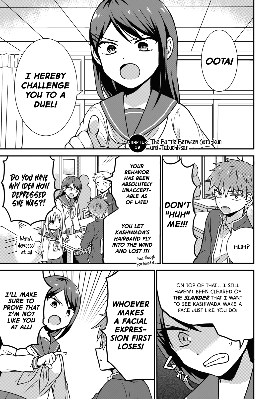 Expressionless Kashiwada-San And Emotional Oota-Kun Vol.1 Chapter 10: The Battle Between Oota-Kun And Tabuchi-San - Picture 2
