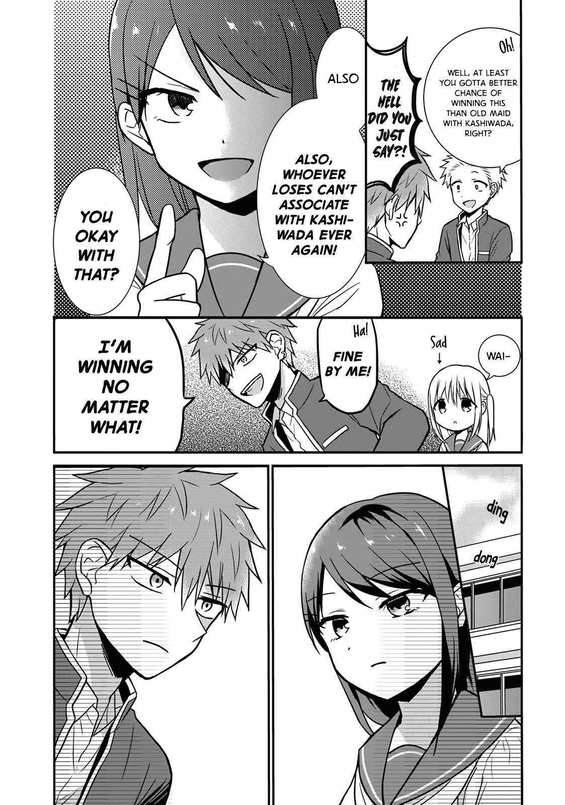 Expressionless Kashiwada-San And Emotional Oota-Kun Vol.1 Chapter 10: The Battle Between Oota-Kun And Tabuchi-San - Picture 3