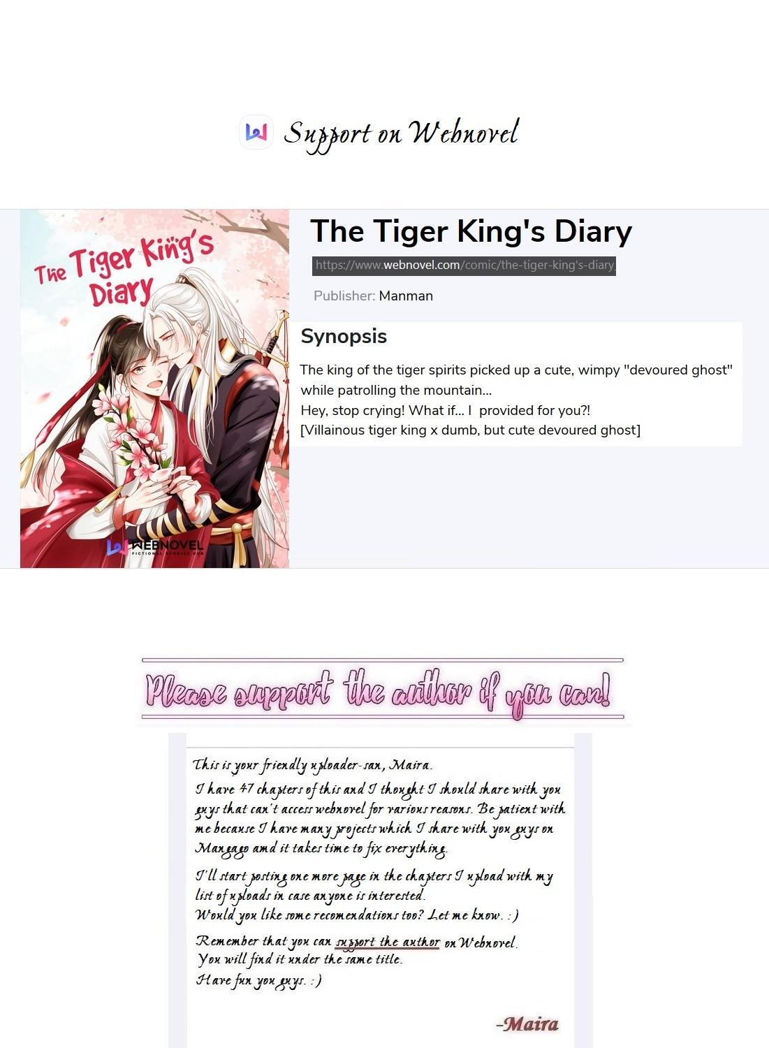 The Tiger King’S Diary Chapter 17 - Picture 1
