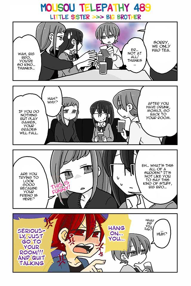 Mousou Telepathy Chapter 489 : Litle Sister >>> Big Brother - Picture 1
