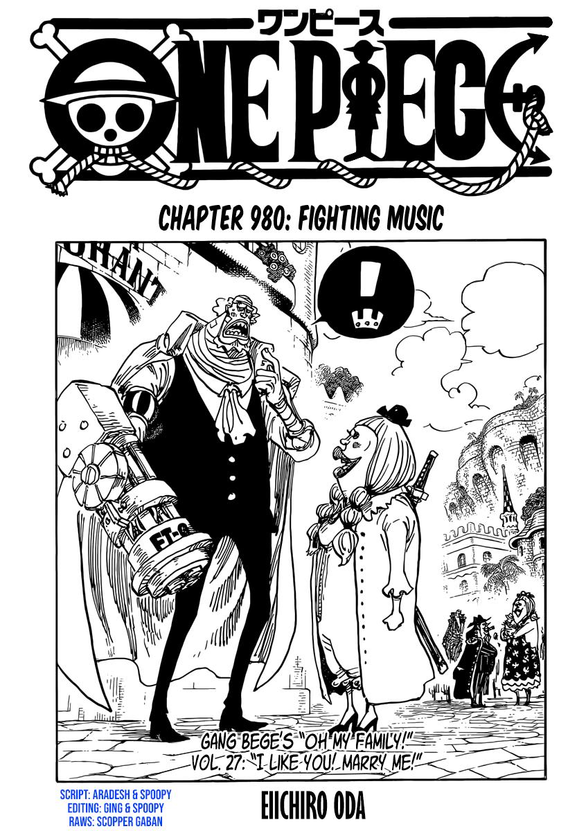 One Piece Chapter 980 - Picture 1