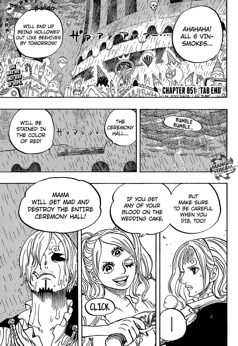 One Piece Chapter 851 : Tab End - Picture 3