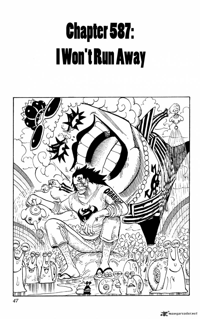 One Piece Chapter 587 : I Will Not Run - Picture 1
