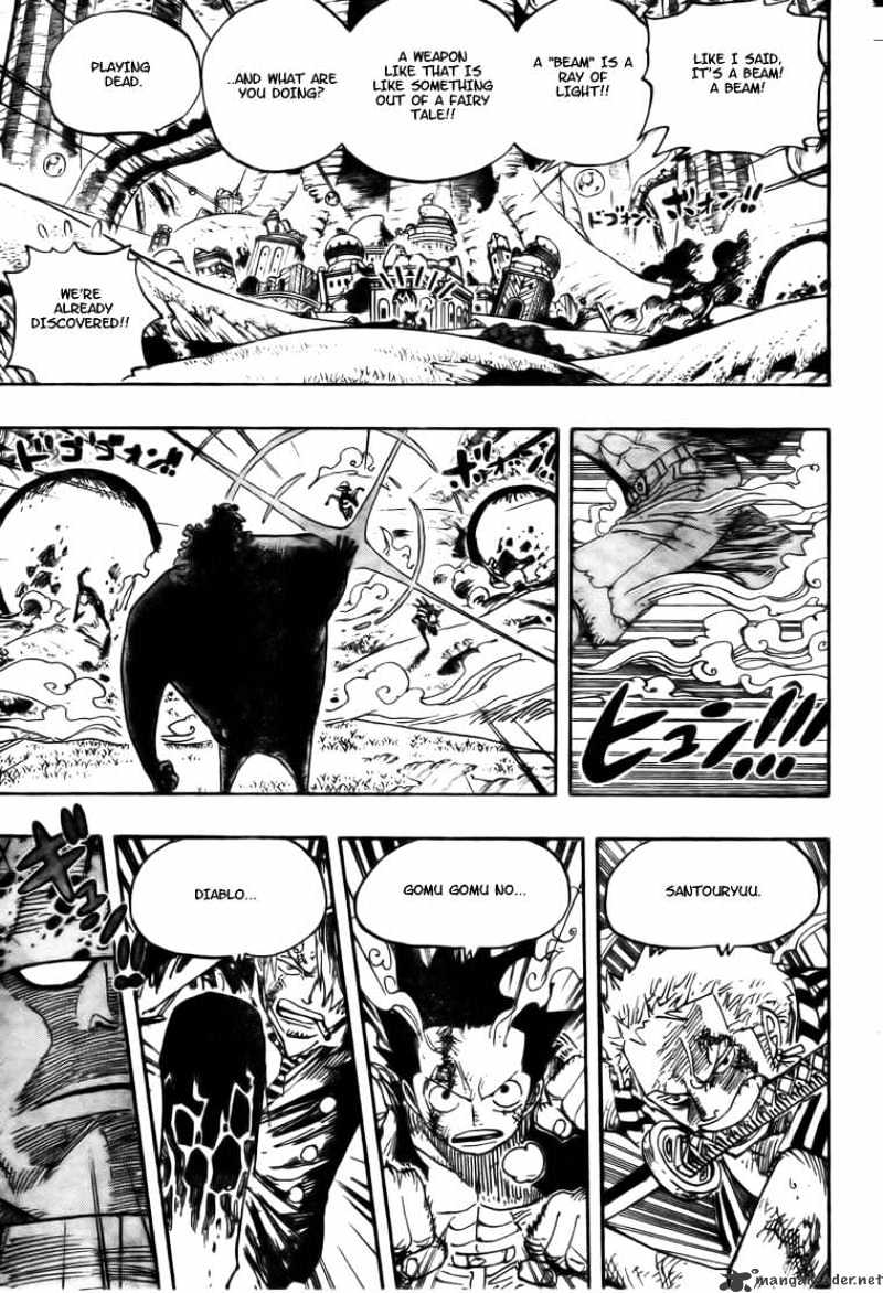 One Piece Chapter 509 : Kizaru Vs 4 Captains - Picture 3