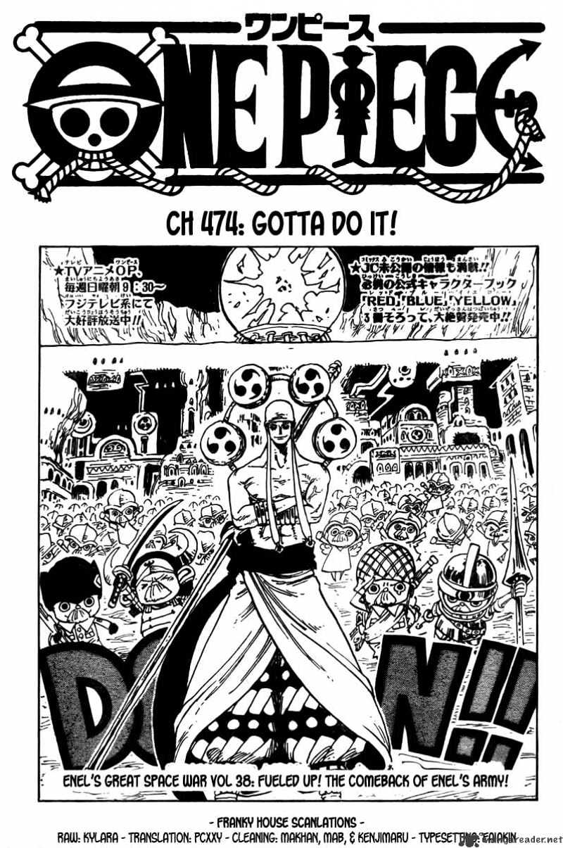 One Piece Chapter 474 : Just Gotta Do This!!! - Picture 1