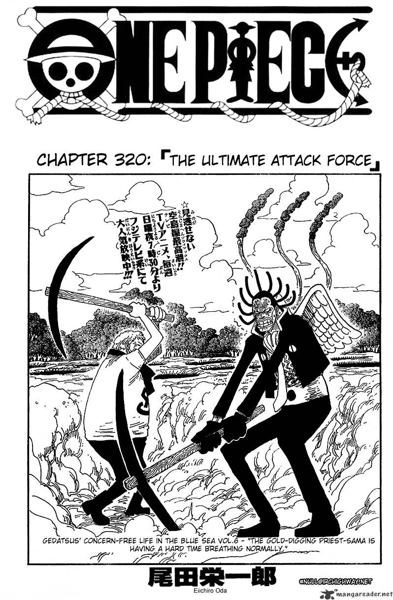 One Piece Chapter 320 : The Ultimate Attack Force - Picture 1
