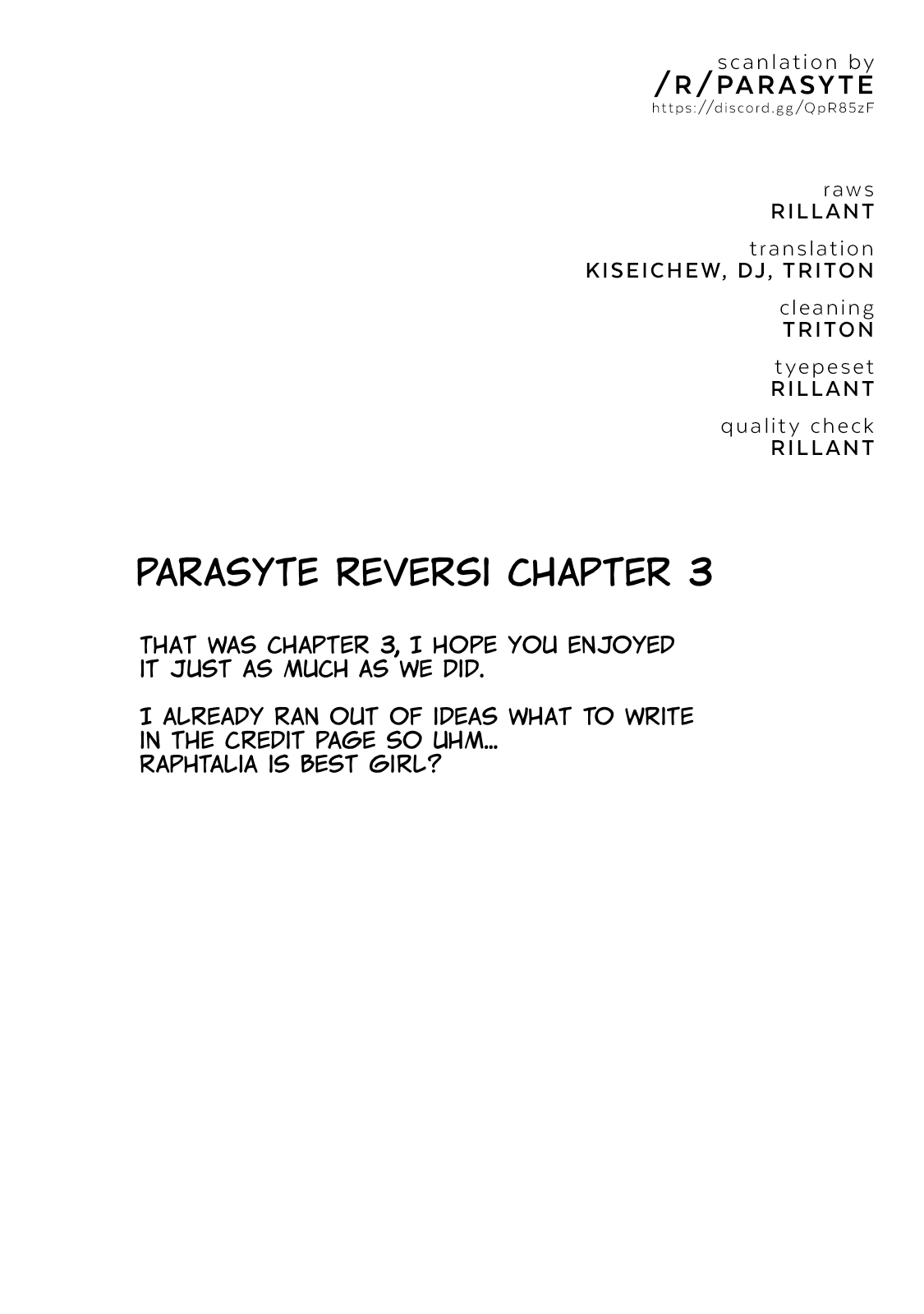 Parasyte Reversi Chapter 3: Diablo - Picture 1