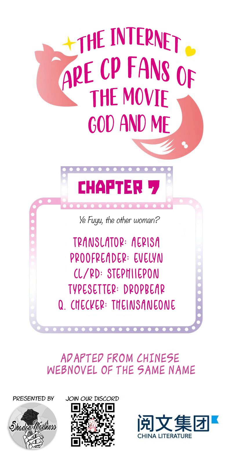 The Internet Are Cp Fans Of The Movie God And Me Chapter 7 - Picture 1