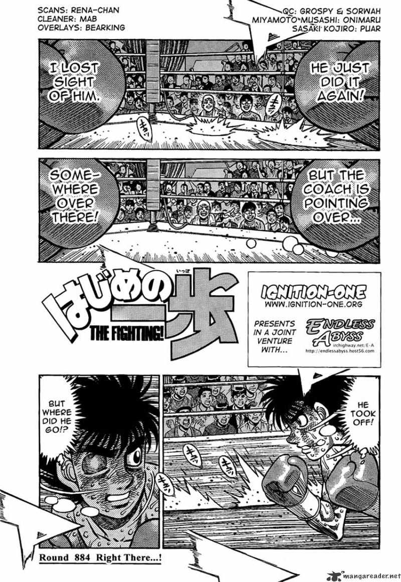 Hajime No Ippo Chapter 884 : Right There...! - Picture 1