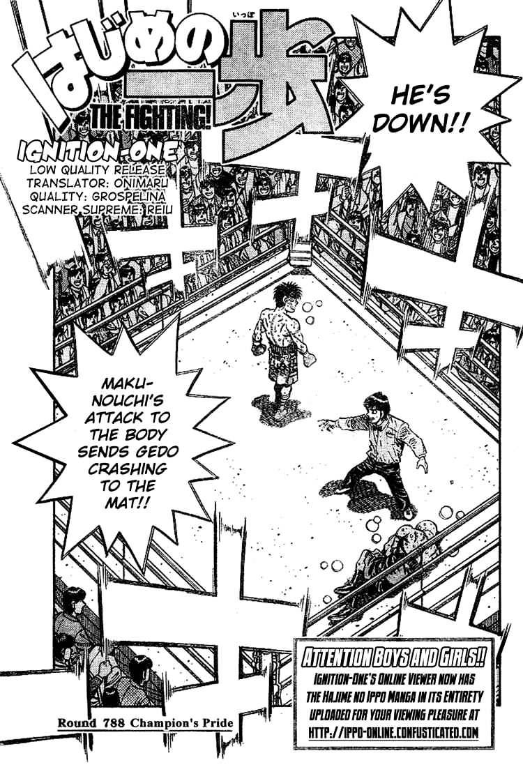 Hajime No Ippo Chapter 788 - Picture 1
