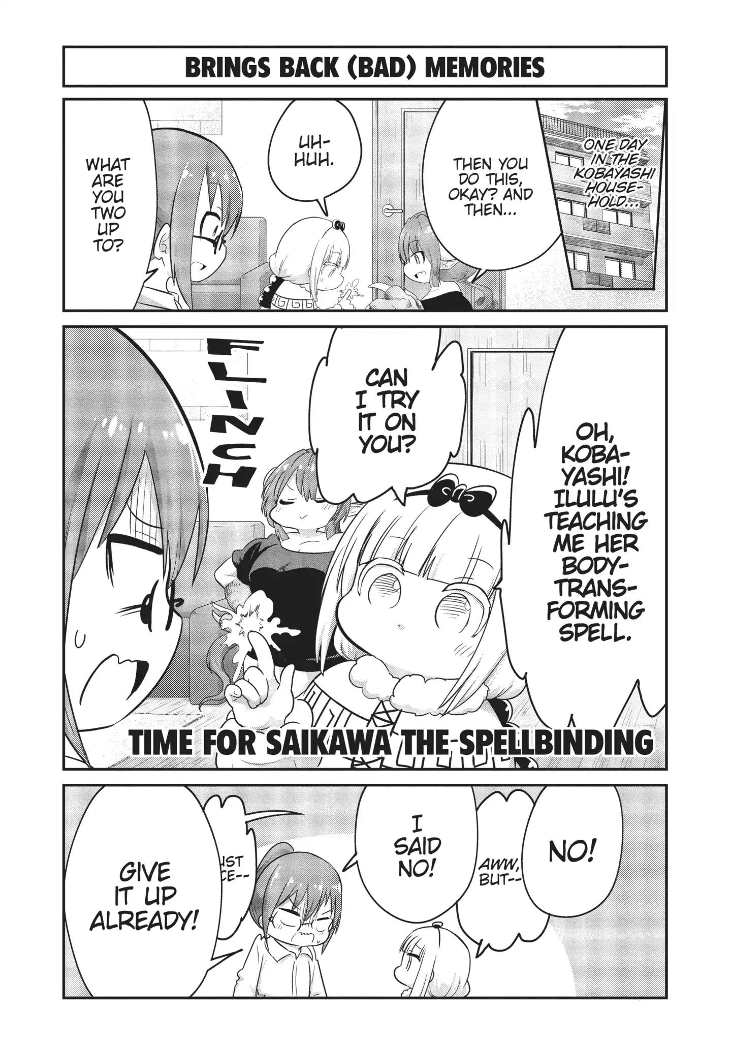 Kobayashi-San Chi No Maid Dragon: Kanna No Nichijou Vol.6 Chapter 58: Time For Saikawa The Spellbinding - Picture 1