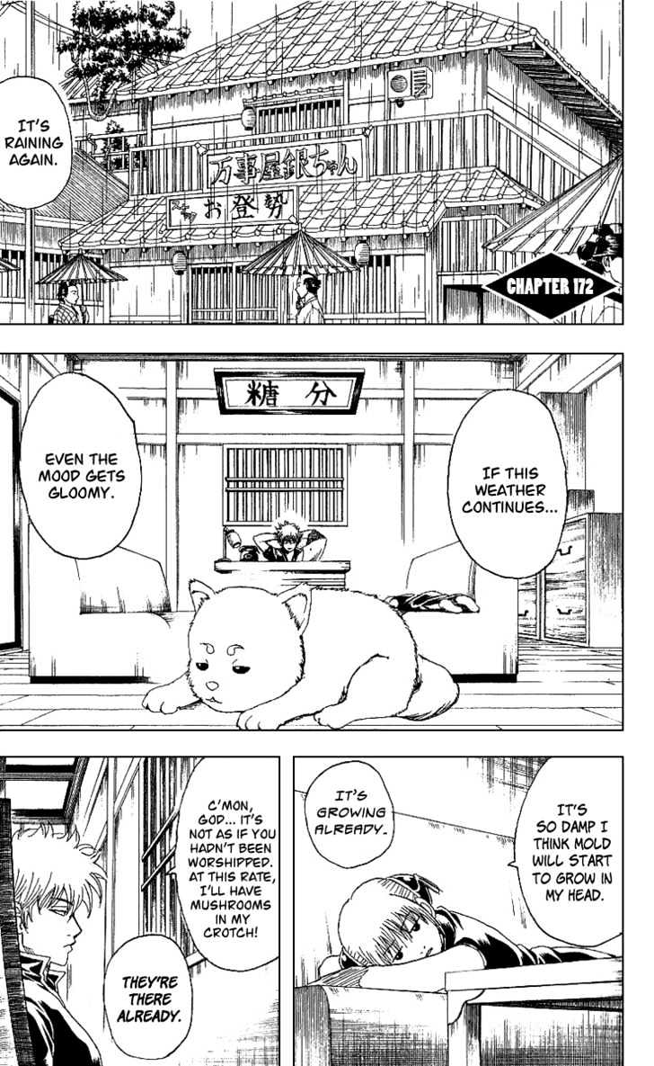 Gintama Chapter 172 : I Hate Myself When I Forget The Vinyl Umbrella Even When There S A 100% Chance Of Rain - Picture 1