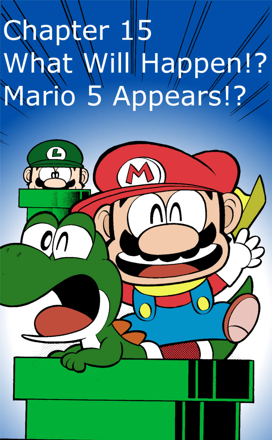 Super Mario-Kun Vol.1 Chapter 15: What Will Happen!? Mario 5 Appears!? - Picture 1