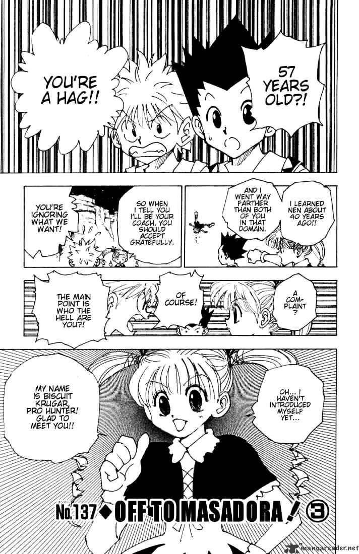 Hunter X Hunter Chapter 137 : Off To Masadora 3 - Picture 1