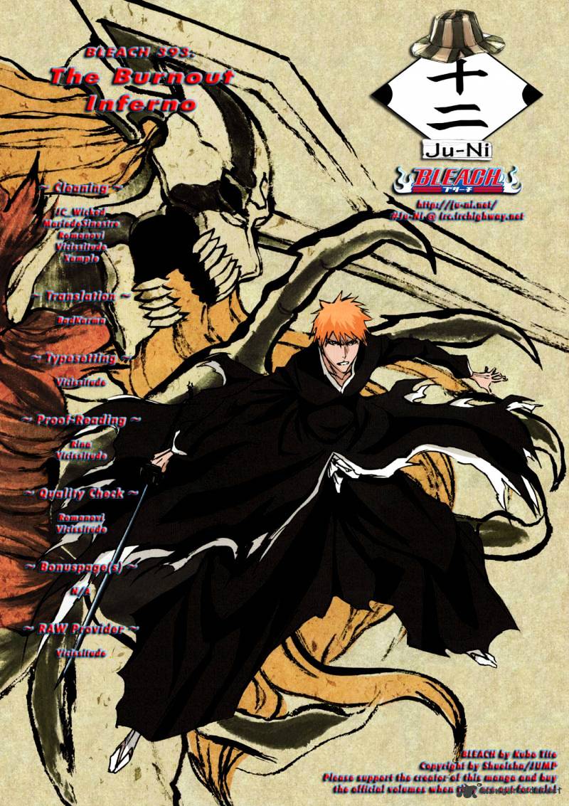 Bleach Chapter 393 : The Burnout Inferno - Picture 1