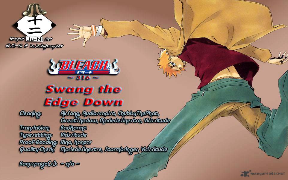 Bleach Chapter 316 : Swang The Edge Down - Picture 1