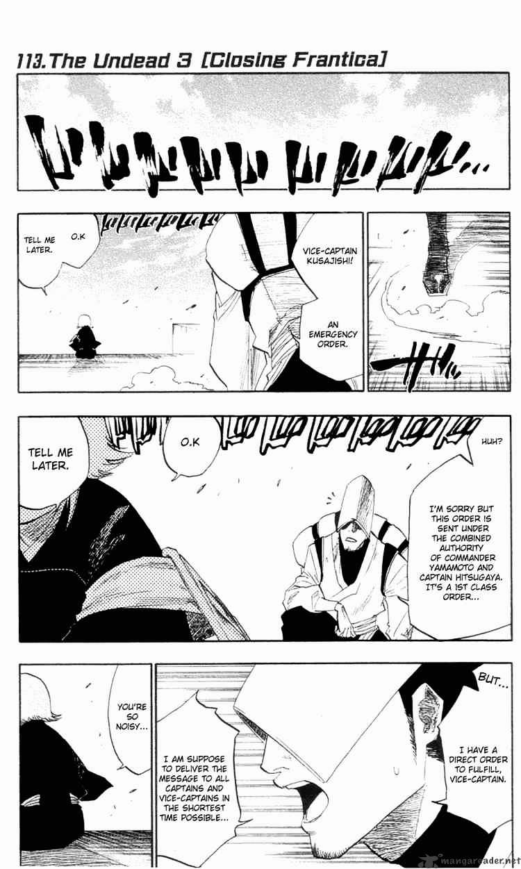 Bleach Chapter 113 : The Undead 3 Closing Frantica - Picture 1