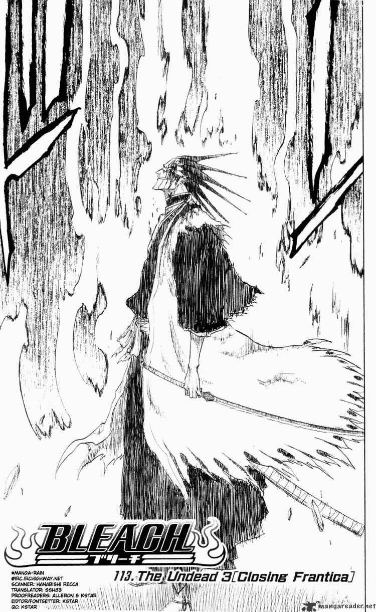 Bleach Chapter 113 : The Undead 3 Closing Frantica - Picture 3
