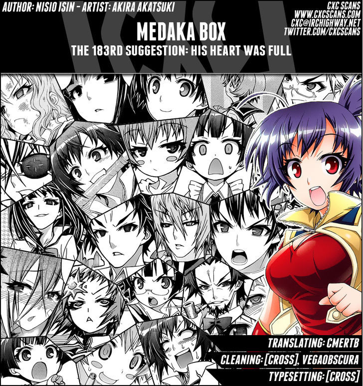 Medaka Box Vol.21 Chapter 183 : His Heart Was Full - Picture 1