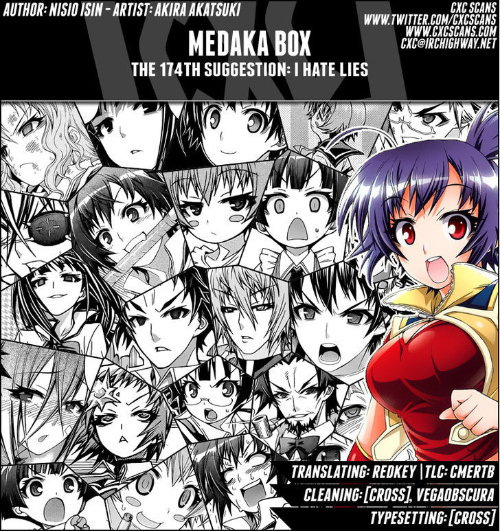 Medaka Box Vol.20 Chapter 174 : I Hate Lies - Picture 1