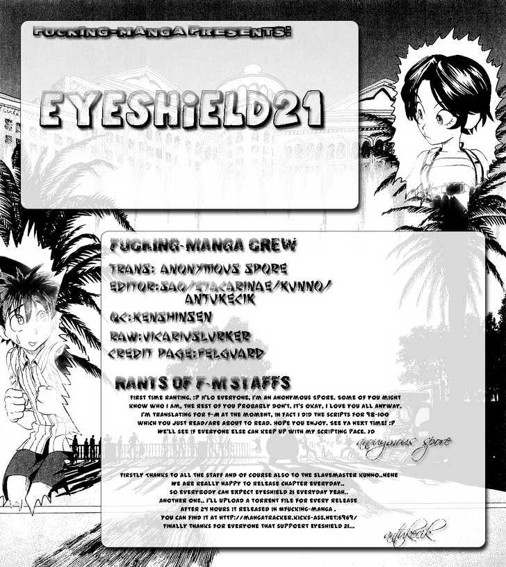 Eyeshield 21 Chapter 100 : Halftime 4 - Koma Show - Picture 1