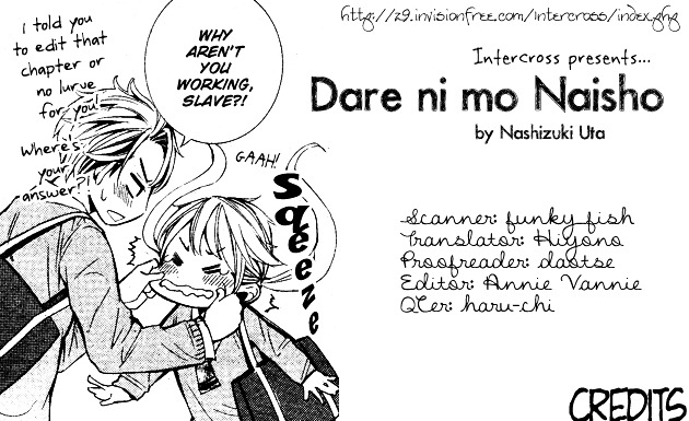 Dare Nimo Naisho (Nashizuki Uta) Chapter 0 : [Oneshot] - Picture 1