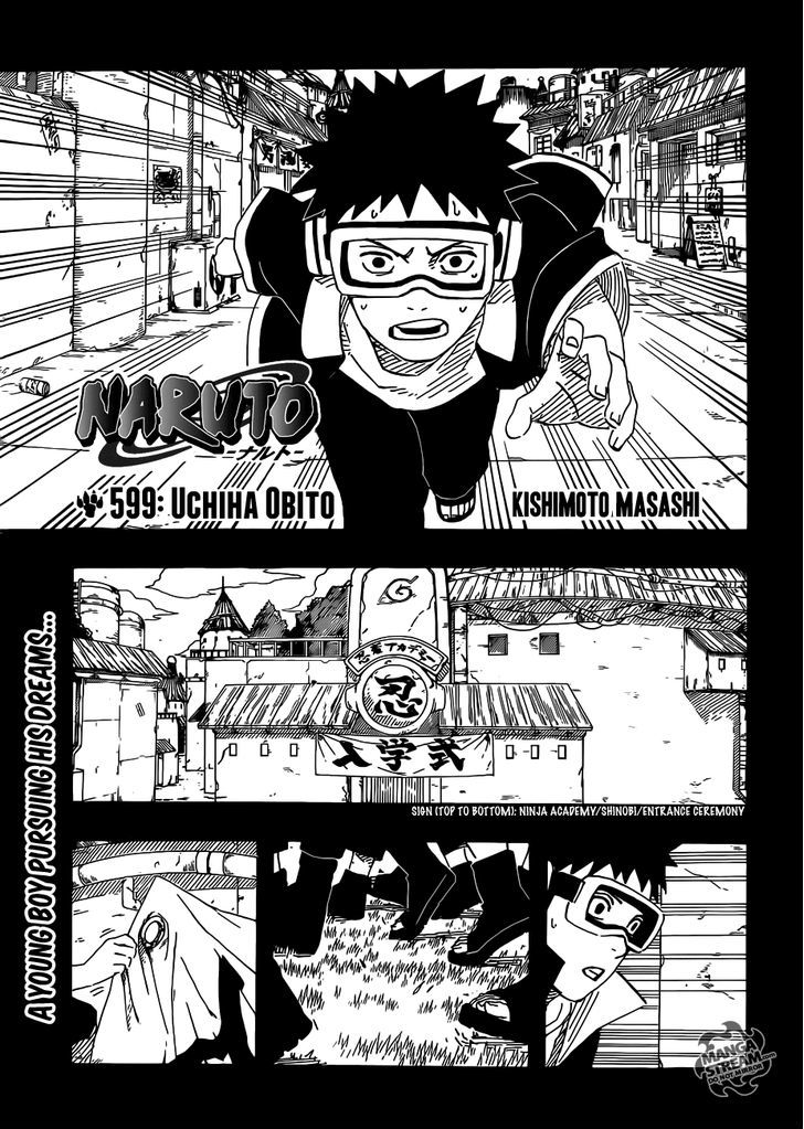 Naruto Vol.63 Chapter 599 : Uchiha Obito - Picture 1