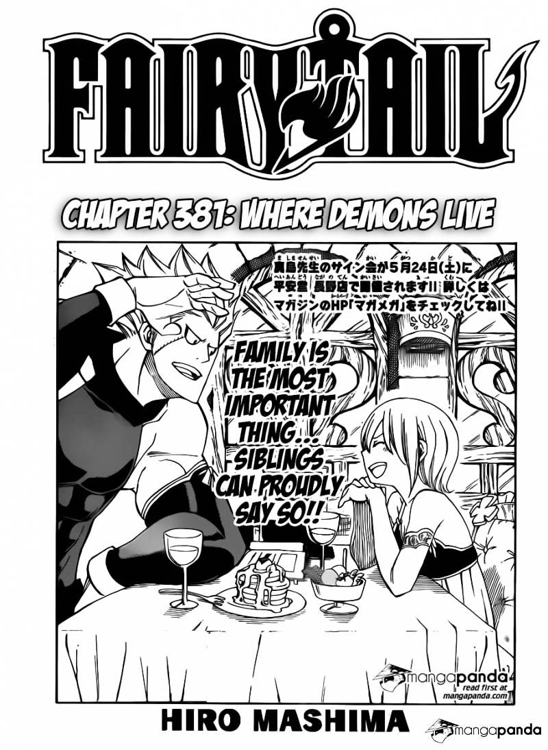 Fairy Tail Chapter 381 : Where Demons Live - Picture 1