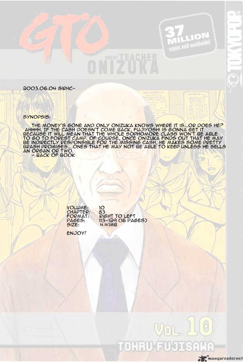 Great Teacher Onizuka Chapter 83 - Picture 1