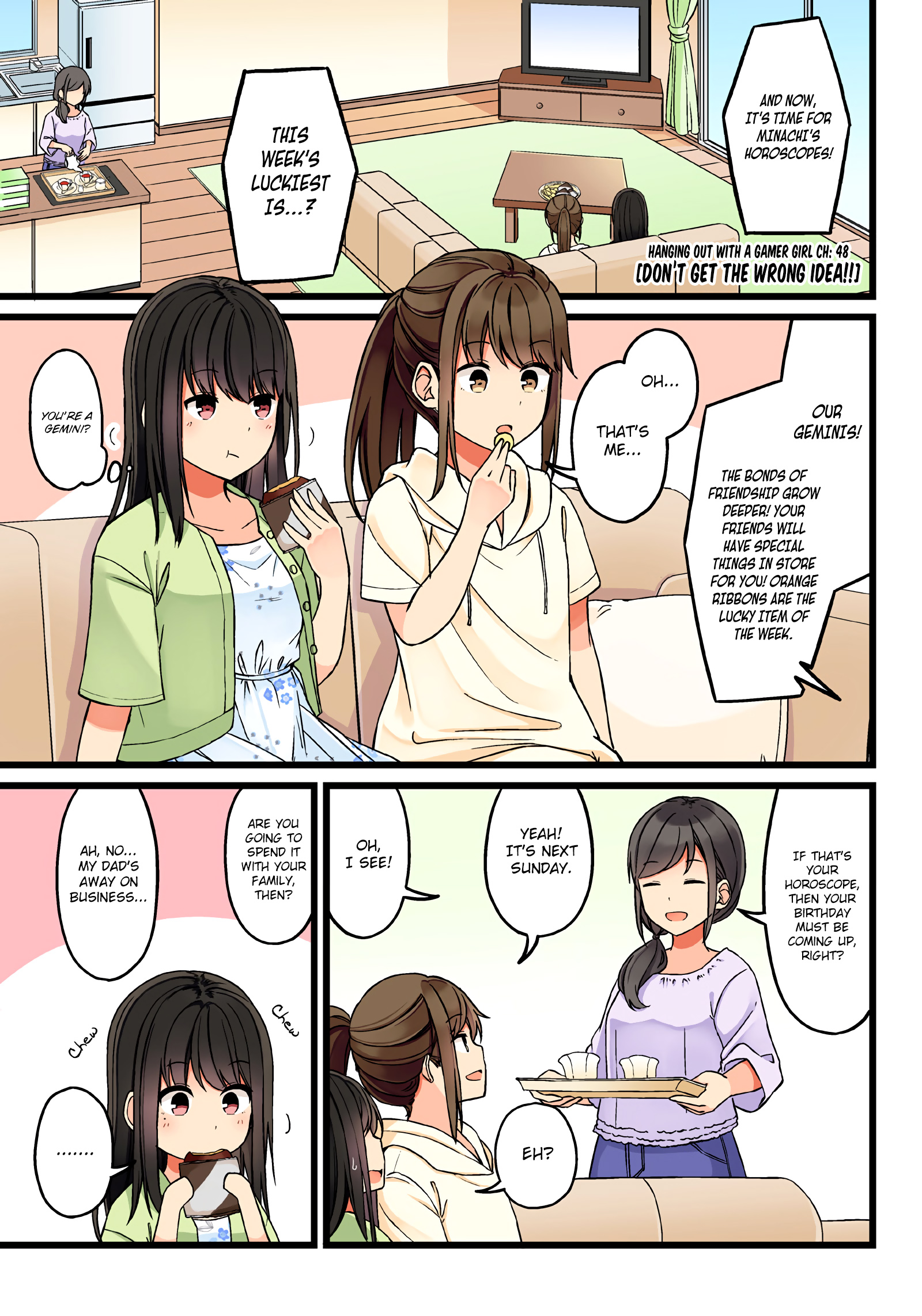 Hanging Out With A Gamer Girl Chapter 48: Don't Get The Wrong Idea!! - Picture 1